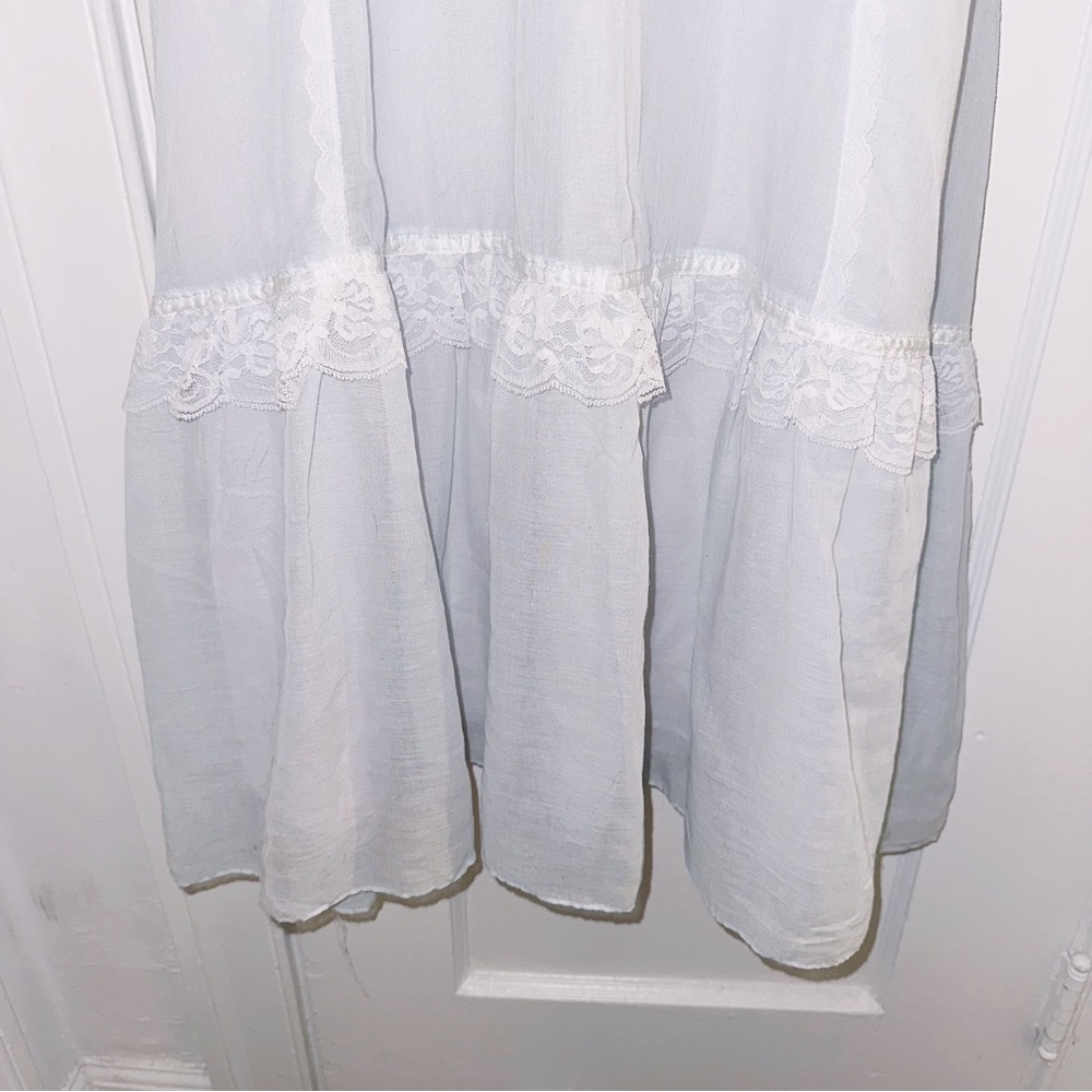 Vintage Gunne Sax Era Lace Long Sleeve Boho Bohemian Maxi Dress Cottagecore - Picture 2 of 11